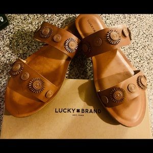 Lucky Brand Brown Slippers. NWT!